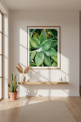 Load image into Gallery viewer, Desert plant art print showing detailed succulent foliage in natural sunlight
