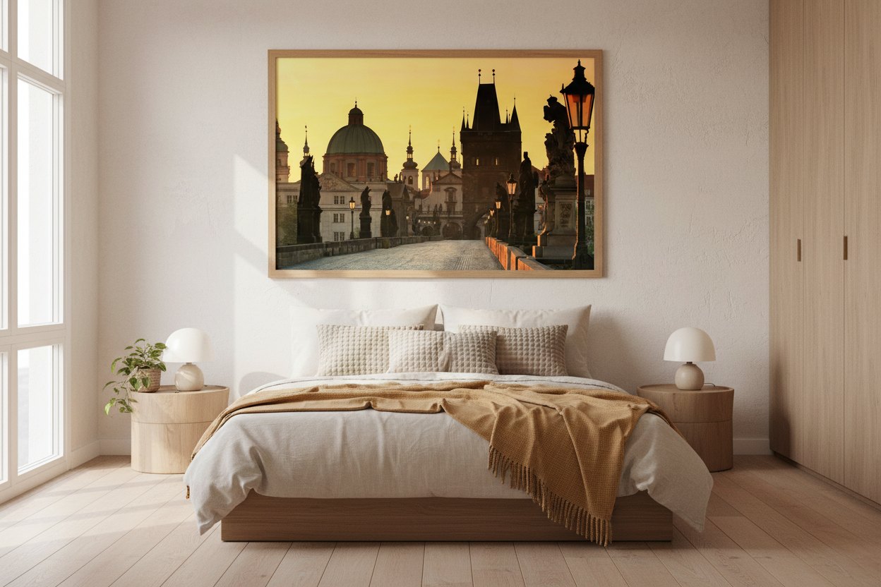 Sunrise At Charles Bridge — Prague Fine Art Print