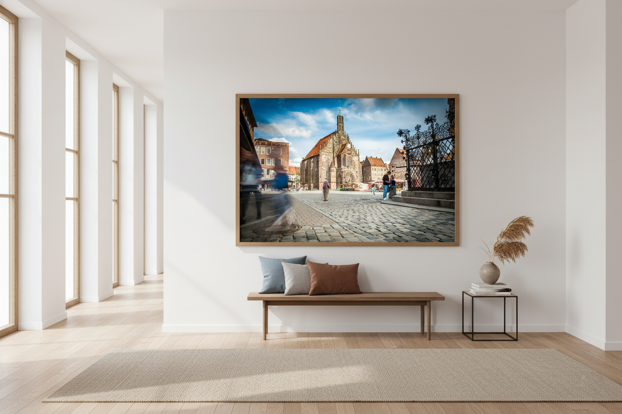 Frauenkirche & Hauptmarkt, Nuremberg — archival fine art print on museum-grade paper