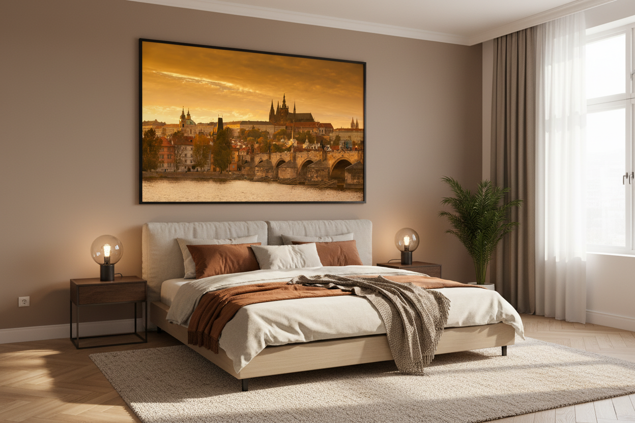 Prague Castle at Golden Hour – Charles Bridge Fine Art Photography Print