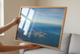Load image into Gallery viewer, Misty morning over the European Alps with sunlit ridges and deep valleys
