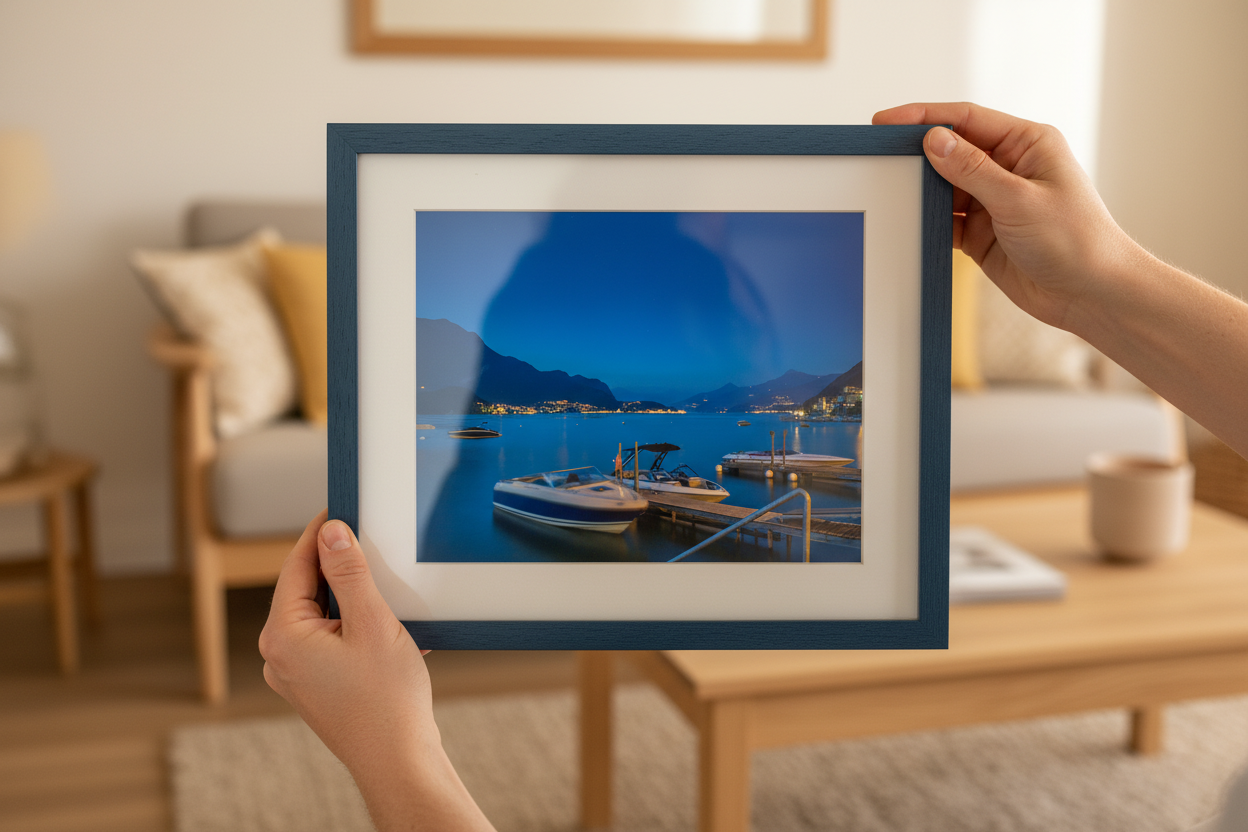 Night Boats & Docks, Lake Como — Kirill Rudenko fine art photography (not AI-generated)