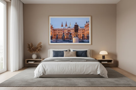 Prague Winter Cityscape — archival fine art print on museum-grade paper