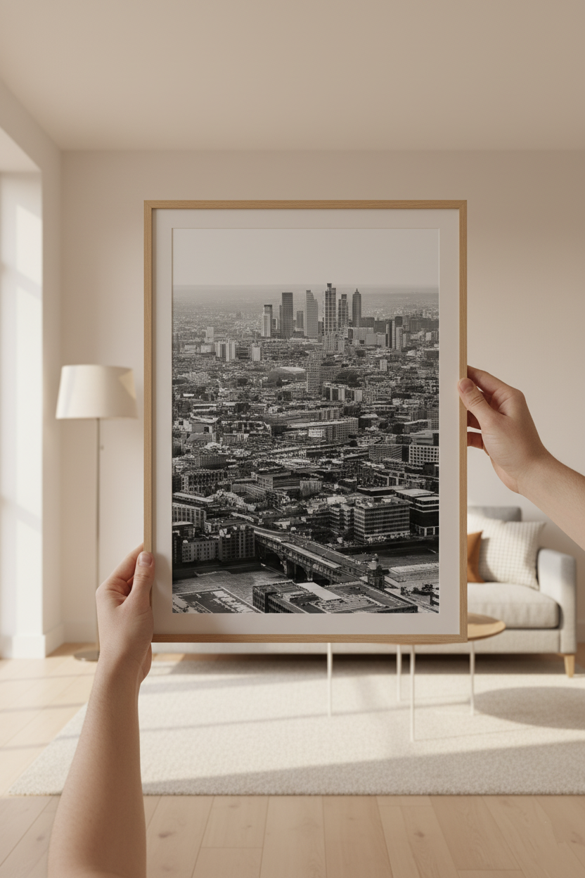 Central London Skyline – Black and White Fine Art Photography Print