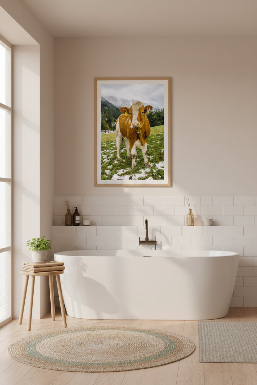 Cow in the Austrian Alps – Fine Art Photography Print