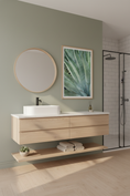 Load image into Gallery viewer, Green succulent leaf close-up poster bringing a soothing botanical touch to modern interiors
