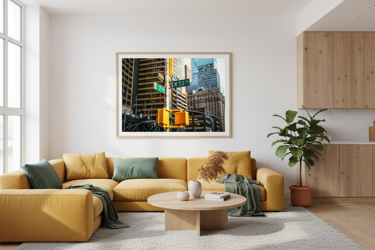 W 53rd St & 7th Ave Street Signs, NYC — original fine art photograph by Kirill Rudenko, Fattrol