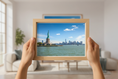 Load image into Gallery viewer, Statue of Liberty & NYC Skyline — Kirill Rudenko fine art photography (not AI-generated)
