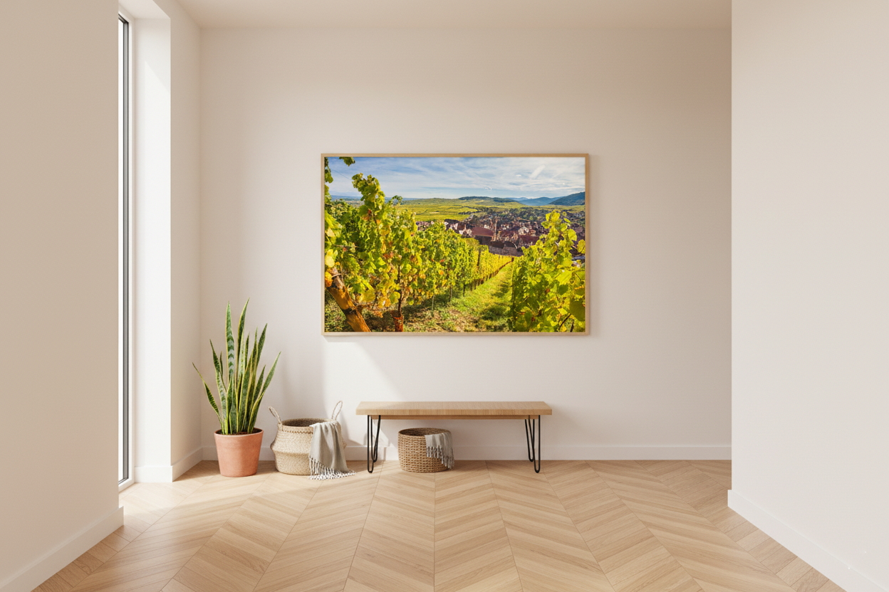 Alsace Vineyards, Riquewihr — wall-art display photograph by Kirill Rudenko