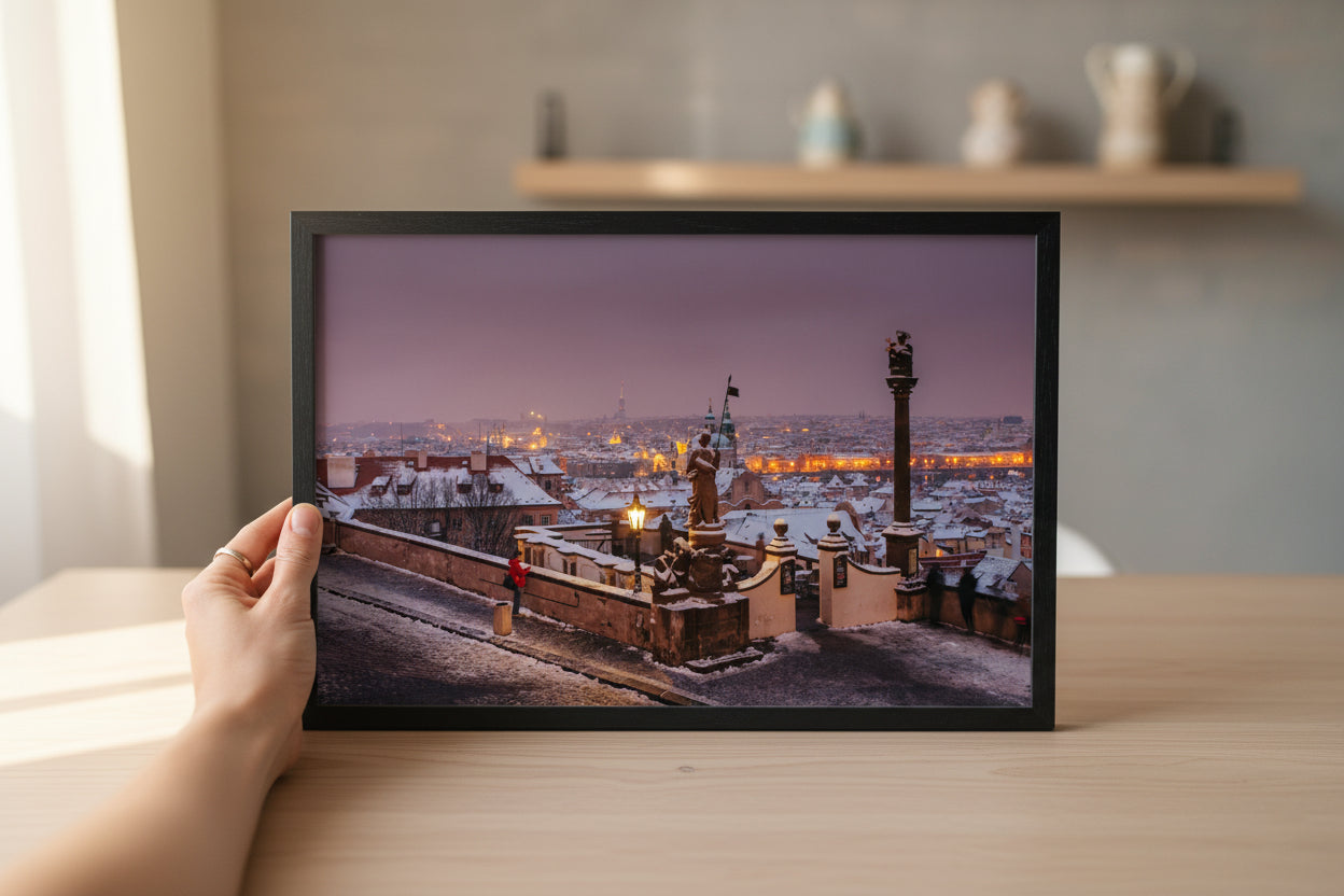Lesser Town Winter Evening, Prague — wall-art display photograph by Kirill Rudenko