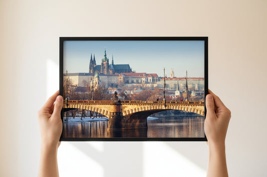 Prague Castle & Tram — original fine art photograph by Kirill Rudenko, Fattrol