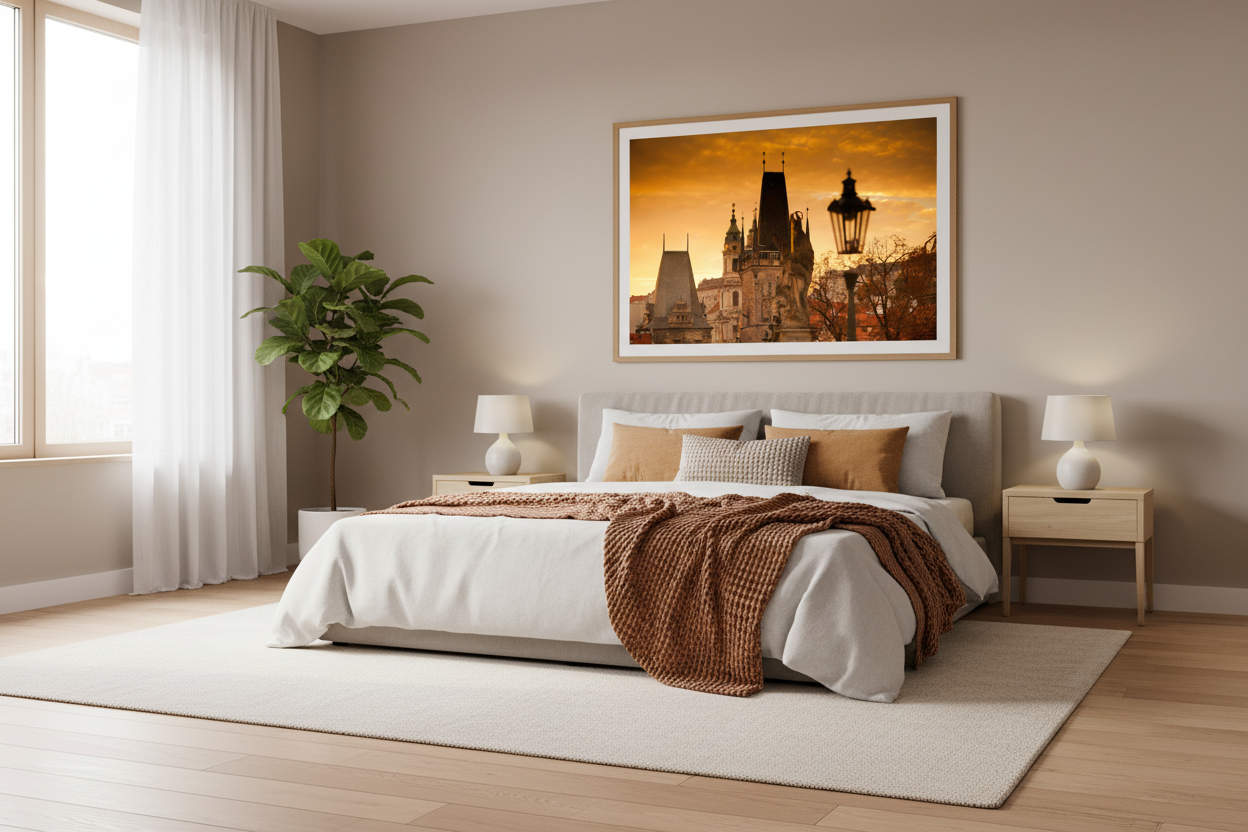 Golden Sunrise Over Charles Bridge – Prague Fine Art Photography Print