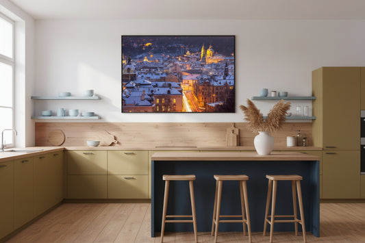 Lesser Town & St. Nicholas Church, Prague — archival fine art print on museum-grade paper
