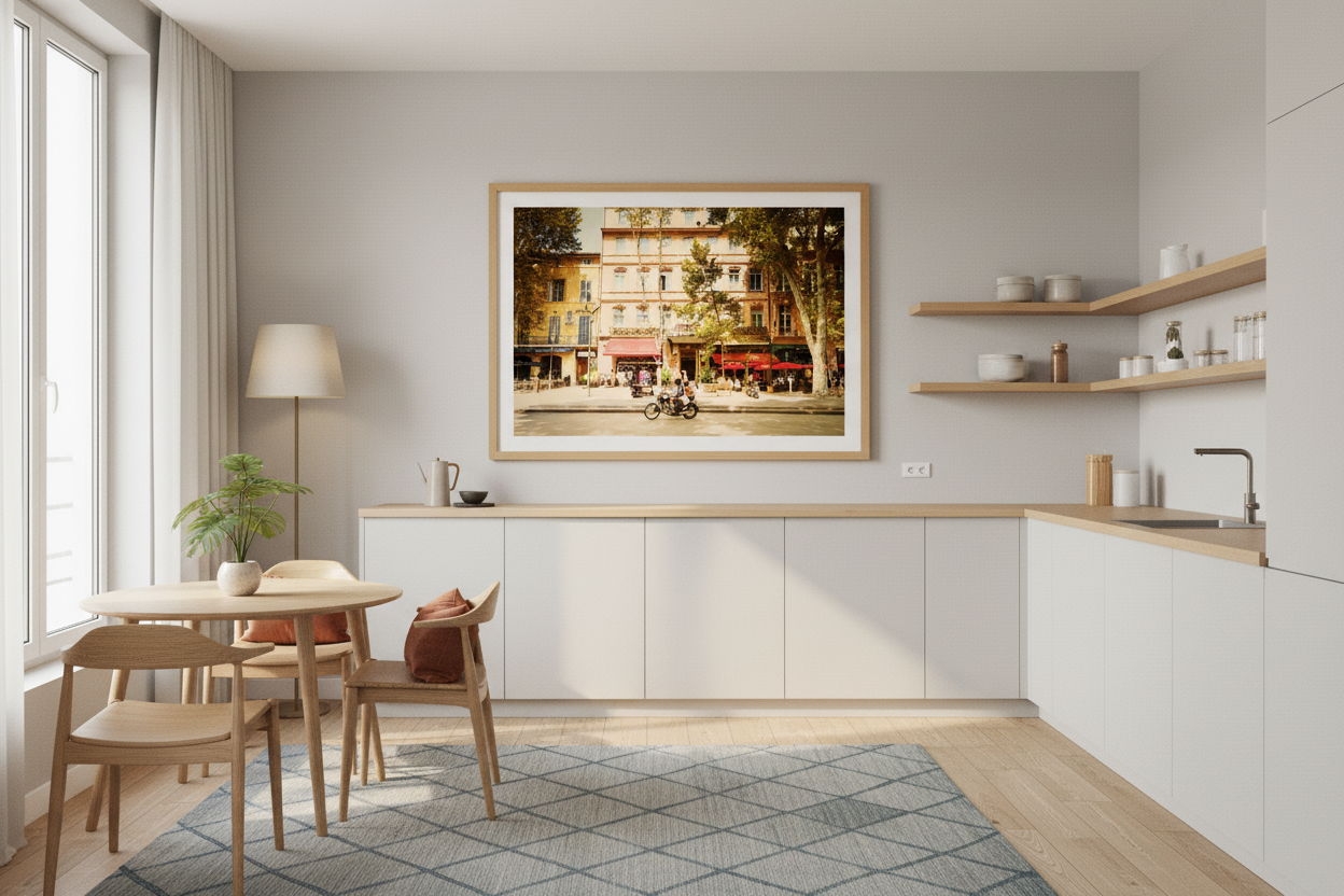 Cours Mirabeau Street Scene — Aix-en-Provence Fine Art Print