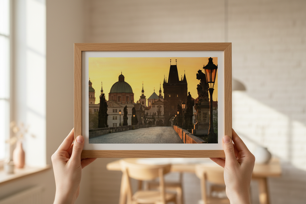 Sunrise At Charles Bridge — Prague Fine Art Print