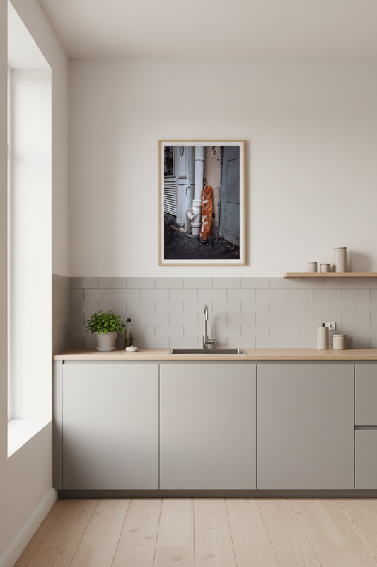 Baguette on Paris Street — Paris Fine Art Print
