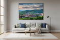 Load image into Gallery viewer, Alsace Vineyards & Village, Saint-Hippolyte — Fattrol fine art photography print, framed in interior
