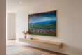Load image into Gallery viewer, Alsace Vineyards at Dusk, Saint-Hippolyte — Fattrol fine art photography print, framed in interior
