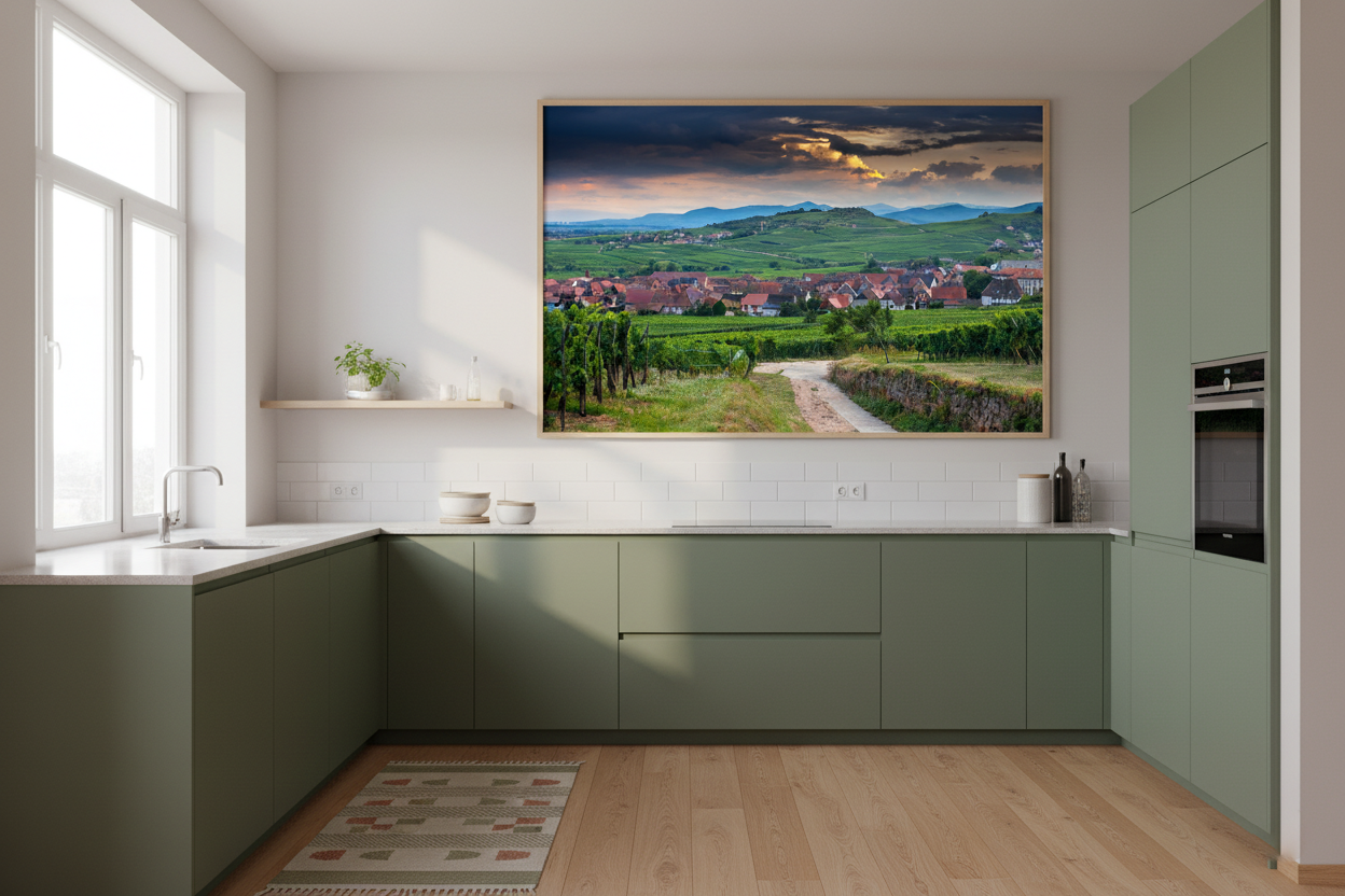 Alsace Vineyards, Saint-Hippolyte — Kirill Rudenko original travel art print