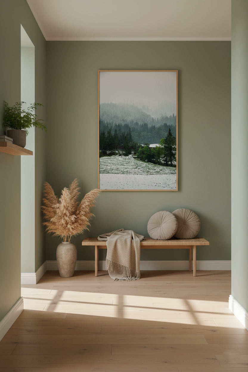 Snowy Forest in the Austrian Alps – Vertical Fine Art Photography Print