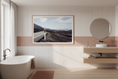 Load image into Gallery viewer, Fine art landscape photo of a curving road through Lanzarote volcanoes
