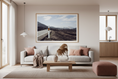 Load image into Gallery viewer, Volcanic island road poster capturing serene mountain scenery and open sky
