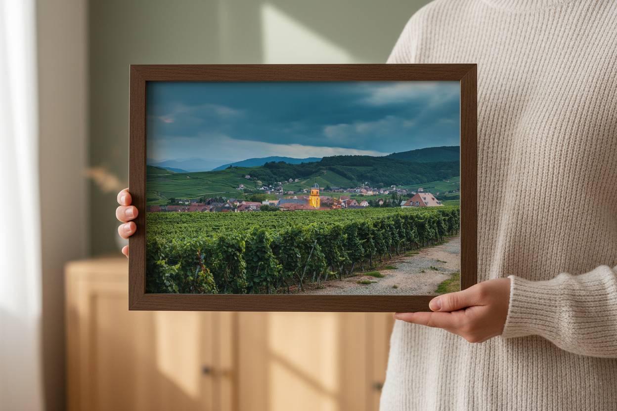 Vineyard Village, Alsace — wall-art display photograph by Kirill Rudenko