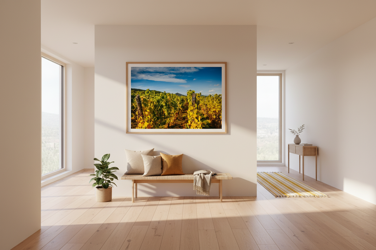 Autumn Vineyard, Alsace — wall-art display photograph by Kirill Rudenko