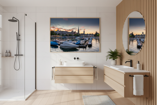 Fraumünster Spire at Sunset, Zurich — archival fine art print on museum-grade paper