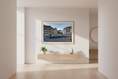 Load image into Gallery viewer, Zurich Tram at Paradeplatz — Fattrol fine art photography print, framed in interior
