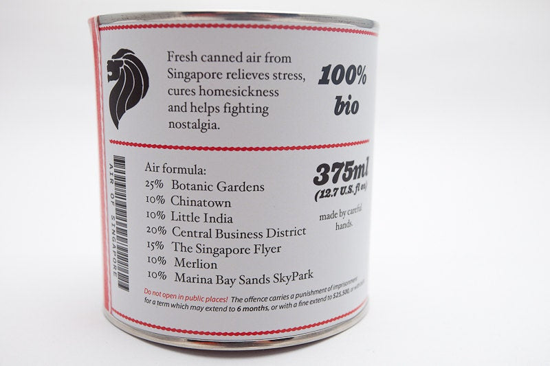 Original Canned Air From Singapore, gag souvenir, gift, memorabilia