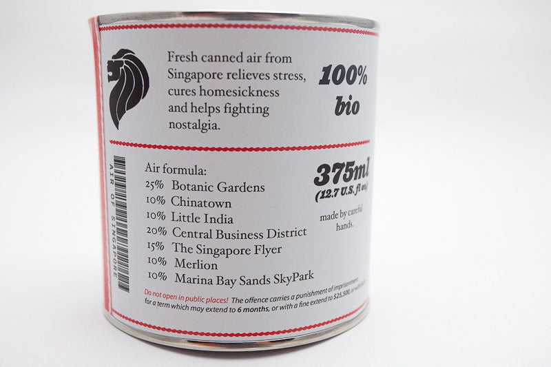 Original Canned Air aus Singapur, Gag-Souvenir, Geschenk, Erinnerungsstücke