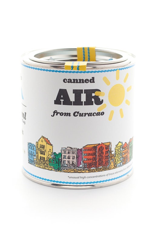 Original Canned Air From Curacao, Gag-Souvenir, Geschenk, Erinnerungsstücke