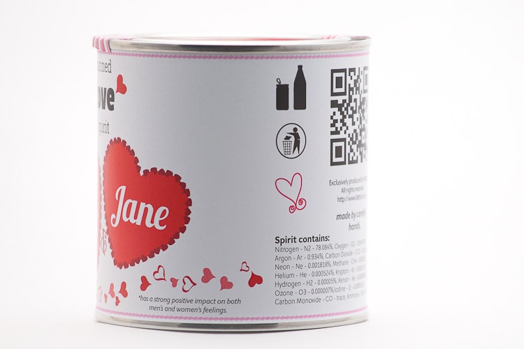 Customizable Original Canned Love Spirit