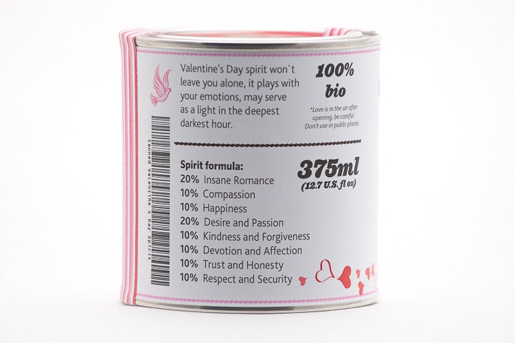 Original Canned Valentine's Day Spirit, gag souvenir, gift, memorabilia